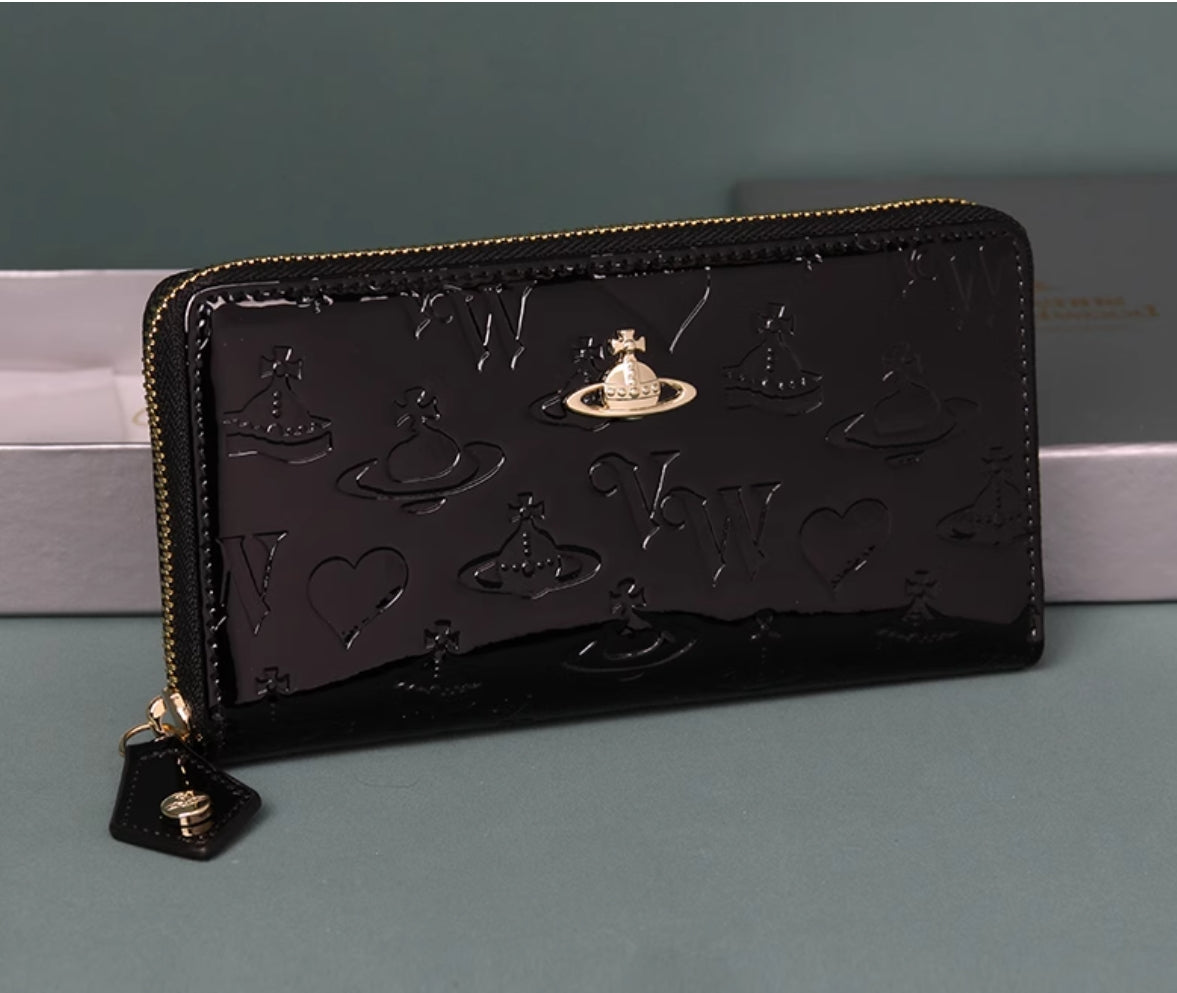 Vivienne Westwood Lacquer embossed printer wallet
