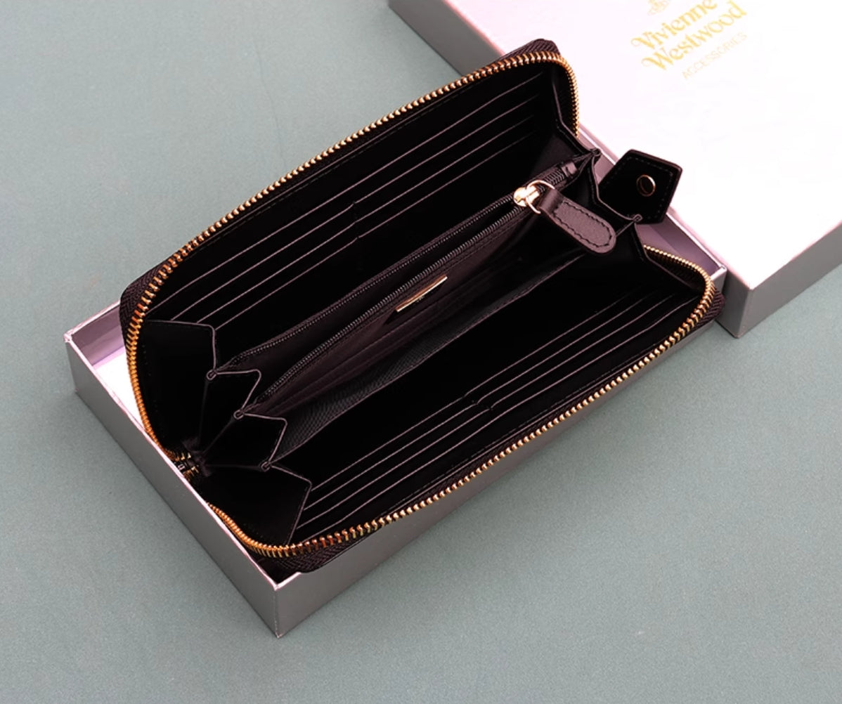 Vivienne Westwood Lacquer embossed printer wallet