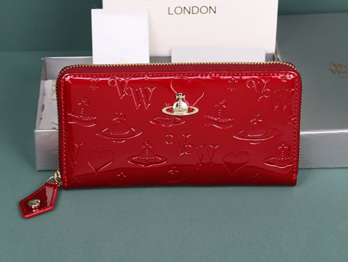 Vivienne Westwood Lacquer embossed printer wallet
