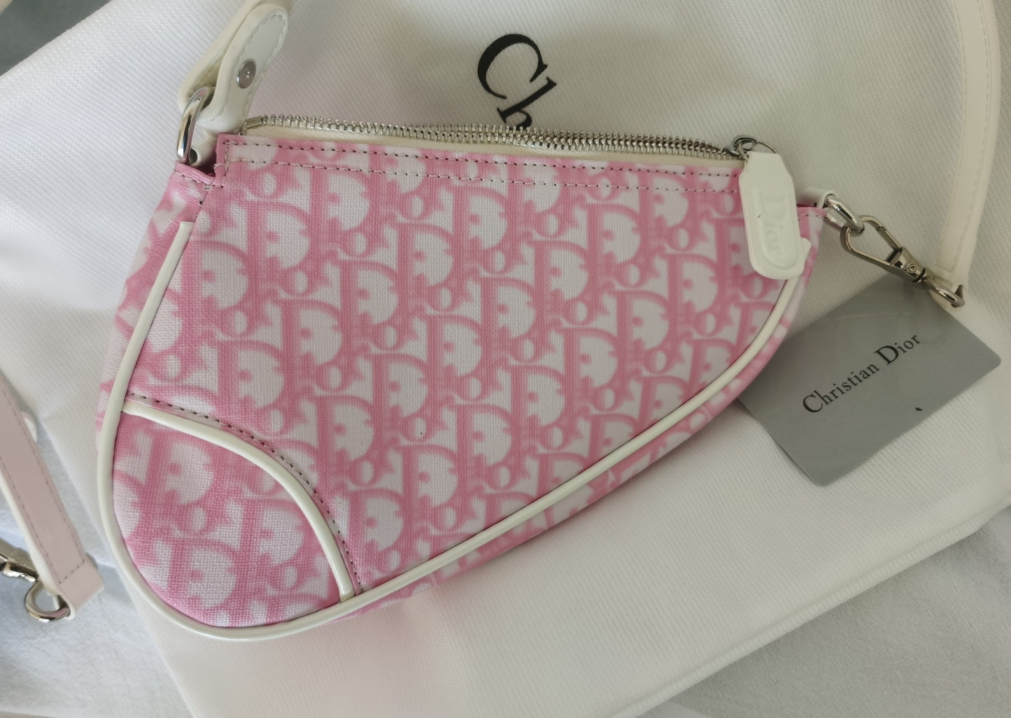 christian dior 2004 retro pink monogram boston bag middle size