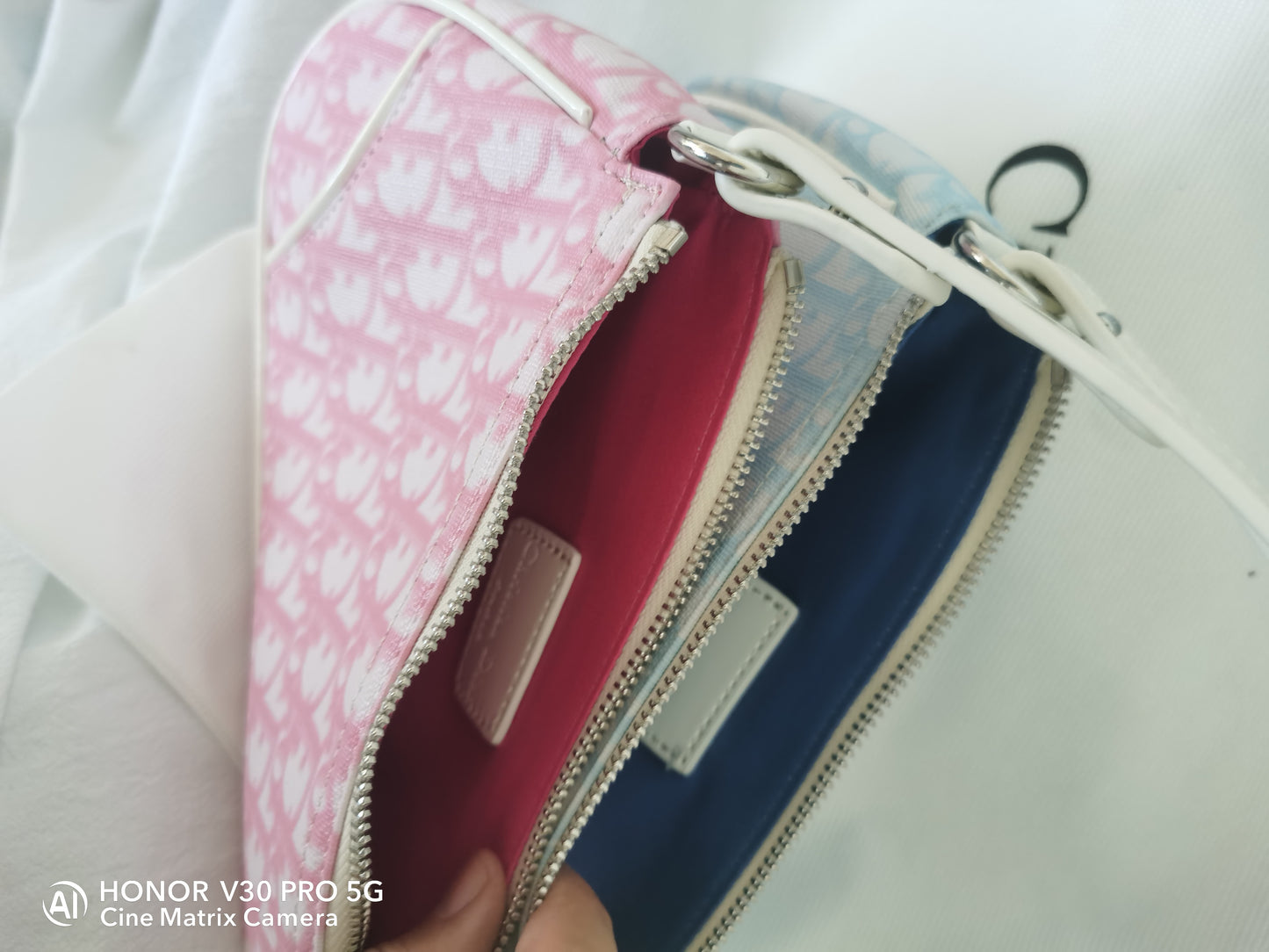 dior YK2 2000S Retro printed saddle bag
