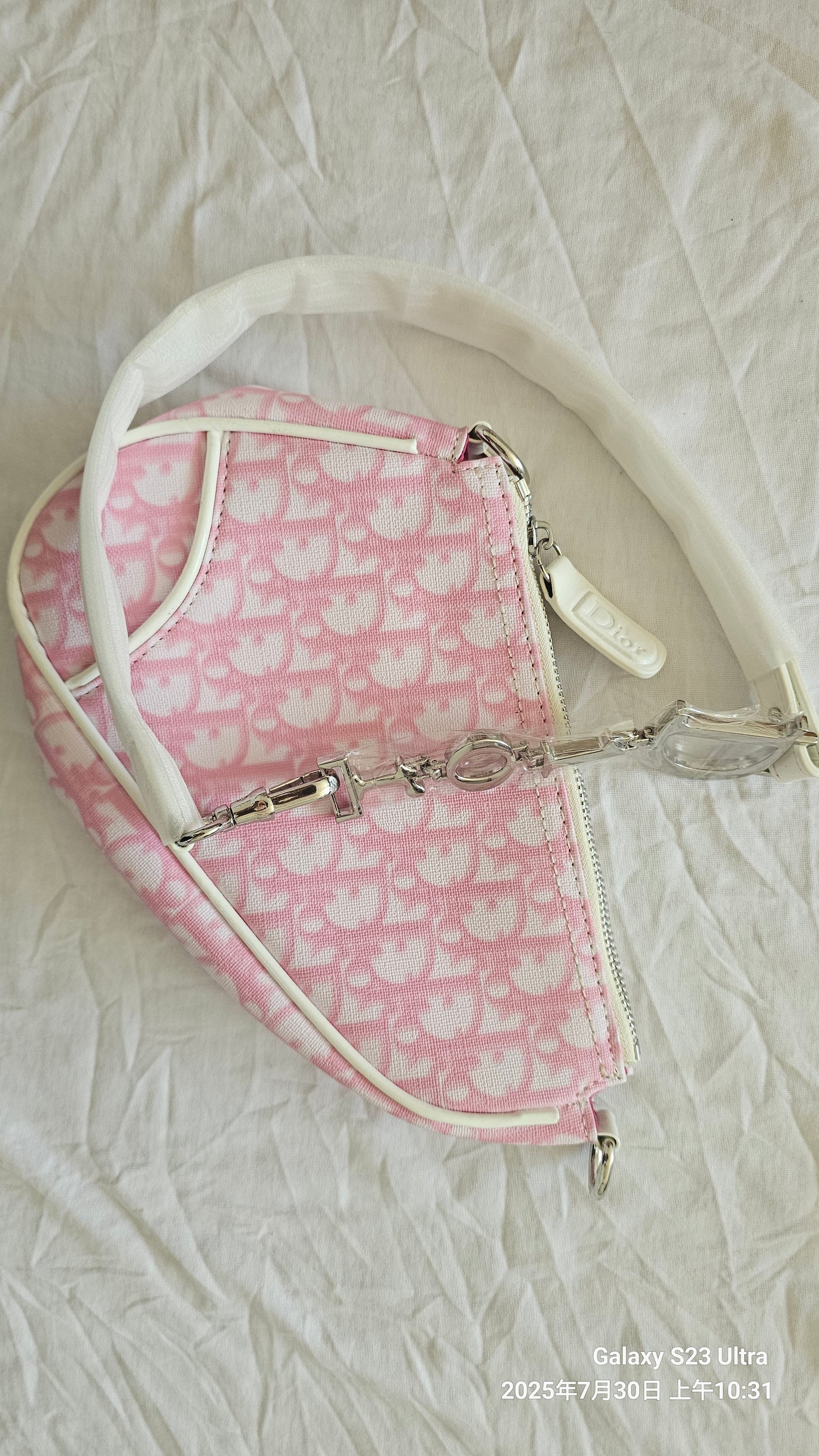 dior YK2 2000S Retro printed saddle bag