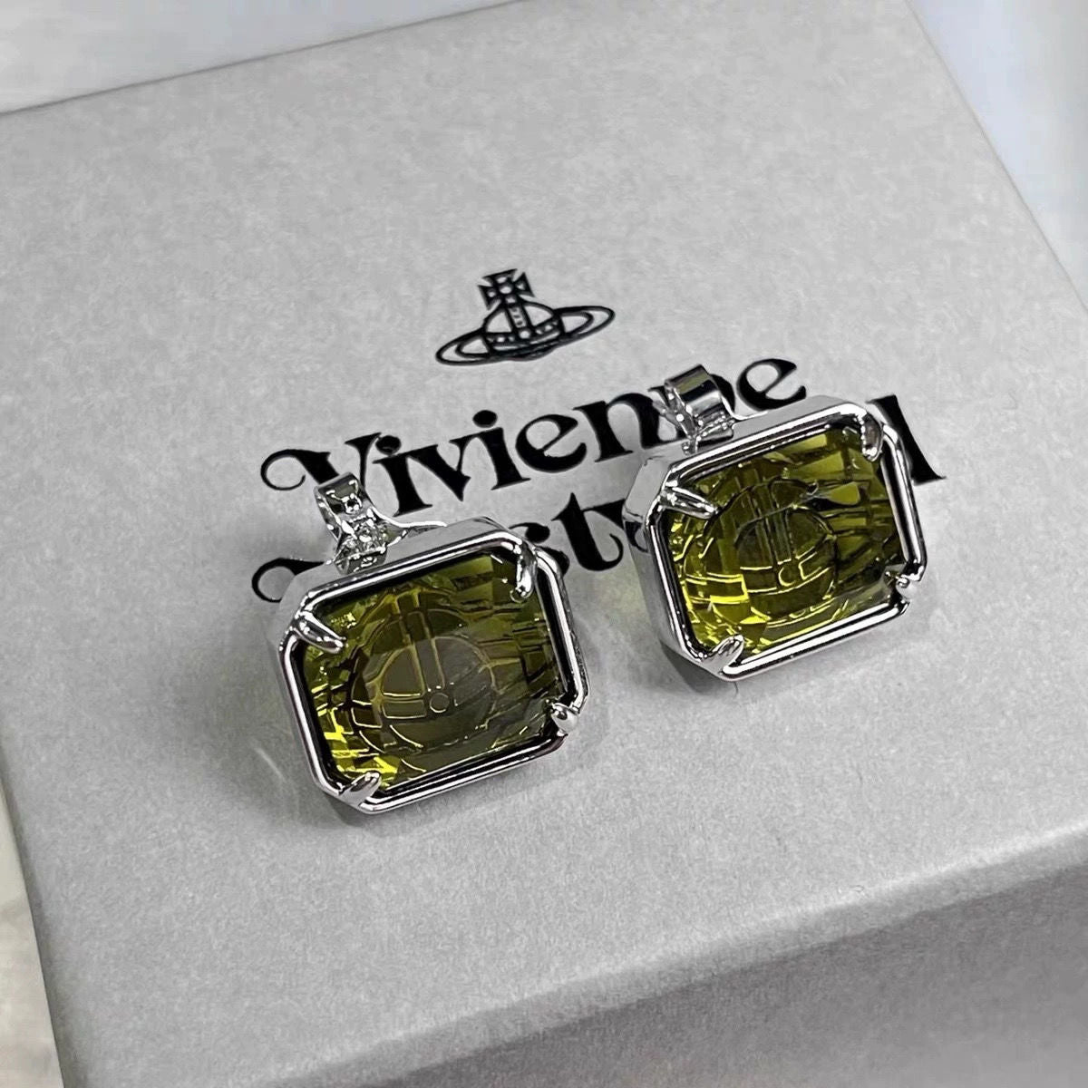 Vivienne Westwood Color Cube Sugar orb Ear Studs