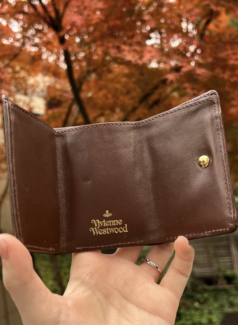 Vivienne Westwood Cowhide Card Holder Coin Purse