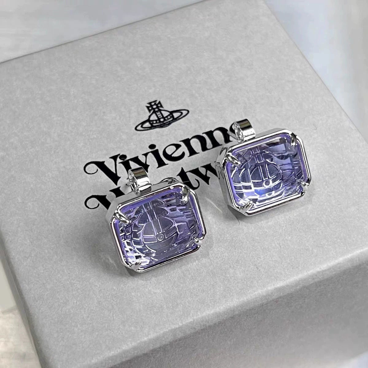 Vivienne Westwood Color Cube Sugar orb Ear Studs