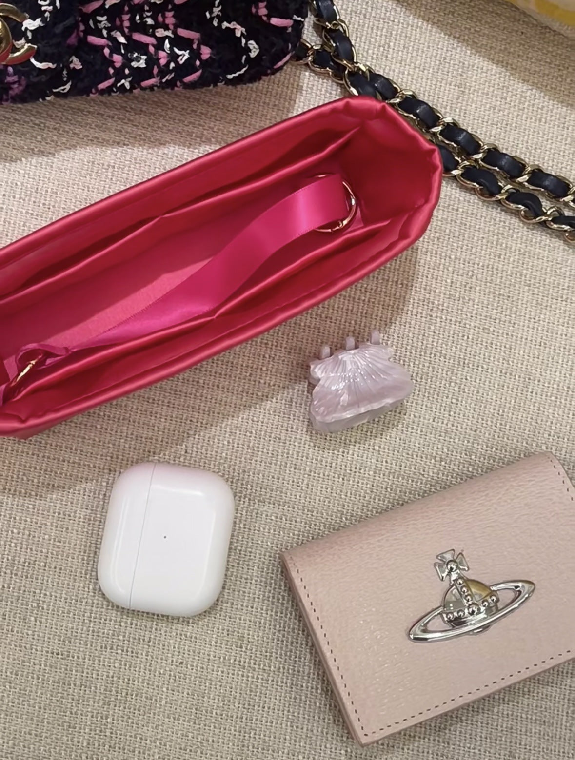 Vivienne Westwod Solid Color Orb Document Bag Bank Card Package