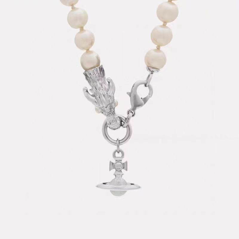 Vivienne Westwood Year of the Dragon Limit Three-Dimensional Faucet Pearl Necklace