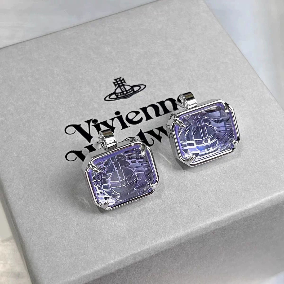 Vivienne Westwood Color Cube Sugar orb Ear Studs