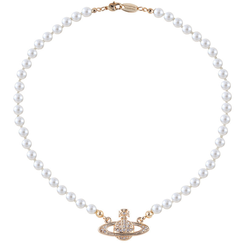 Vivienne Westwood classic single layer orb pearl necklace