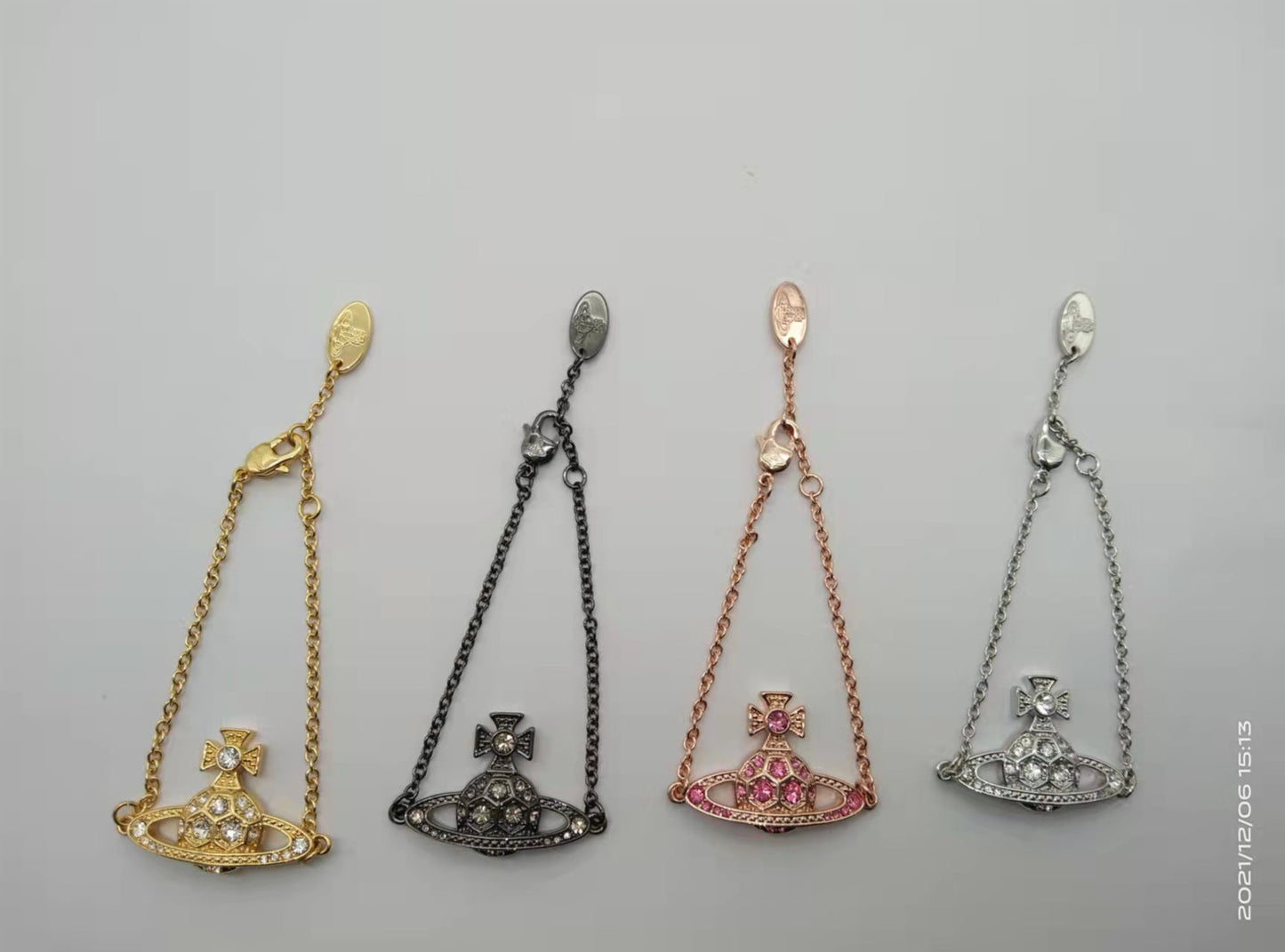 Vivienne Westwood honeycomb bracelet ins niche personality high-grade bracelet