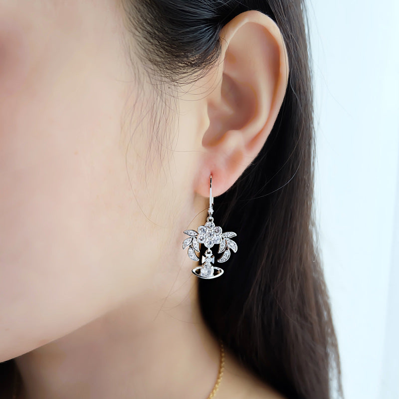 Vivienne Westwood women's fashion Japanese and Korean earrings