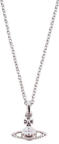 Vivienne Westwood diamond-free frosted pendant necklace