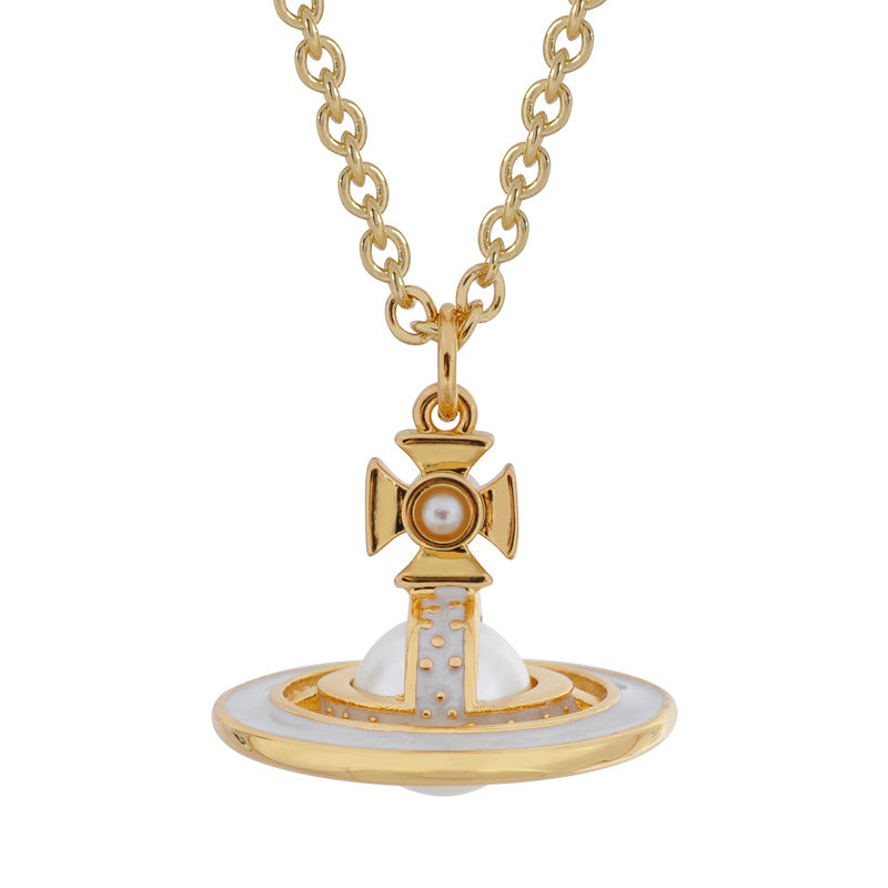Pearl three-dimensional pendant necklace punk NANA same style