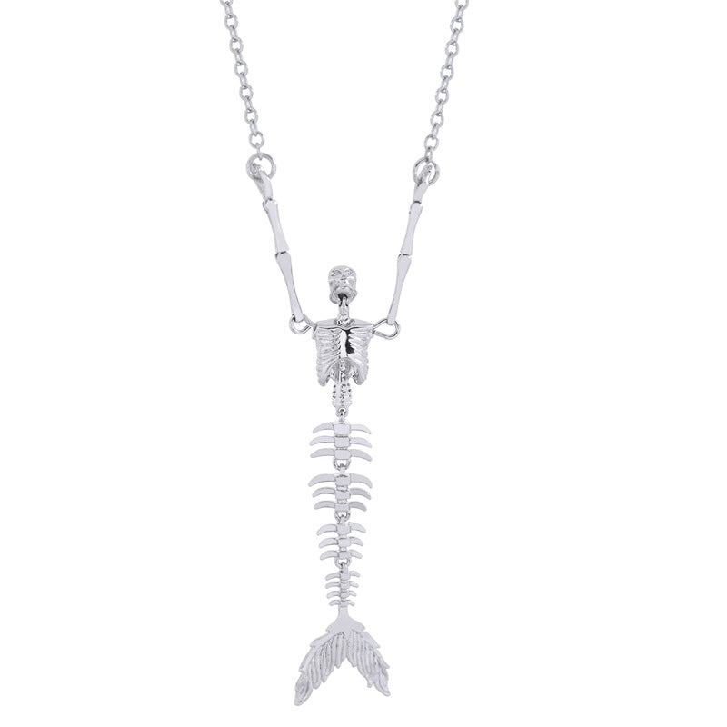Vivienne Westwood Vintage Mermaid Bone Pendant Necklace