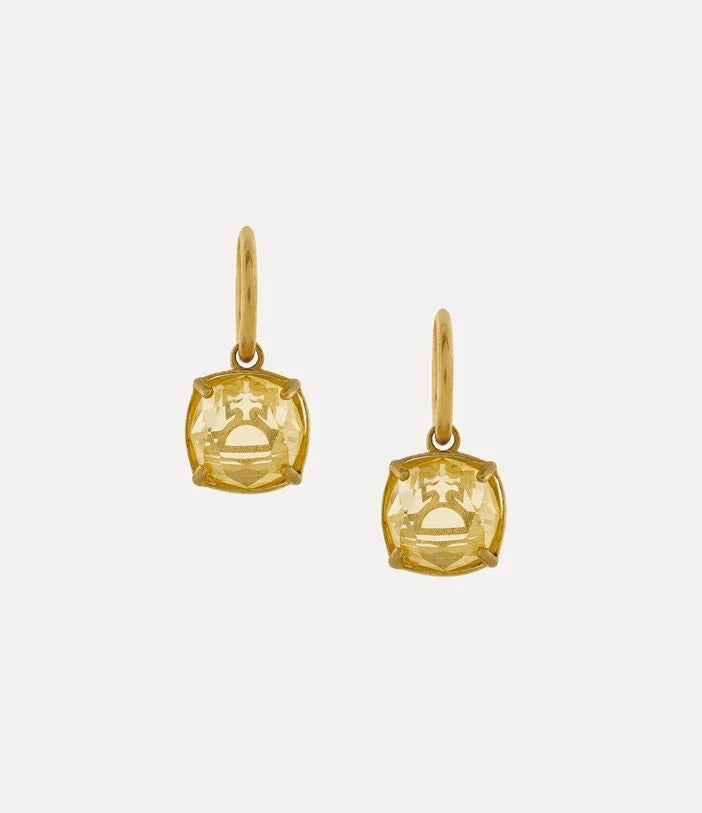 Vivienne Westwood polina amethyst Saturn earrings 2022 autumn and winter New