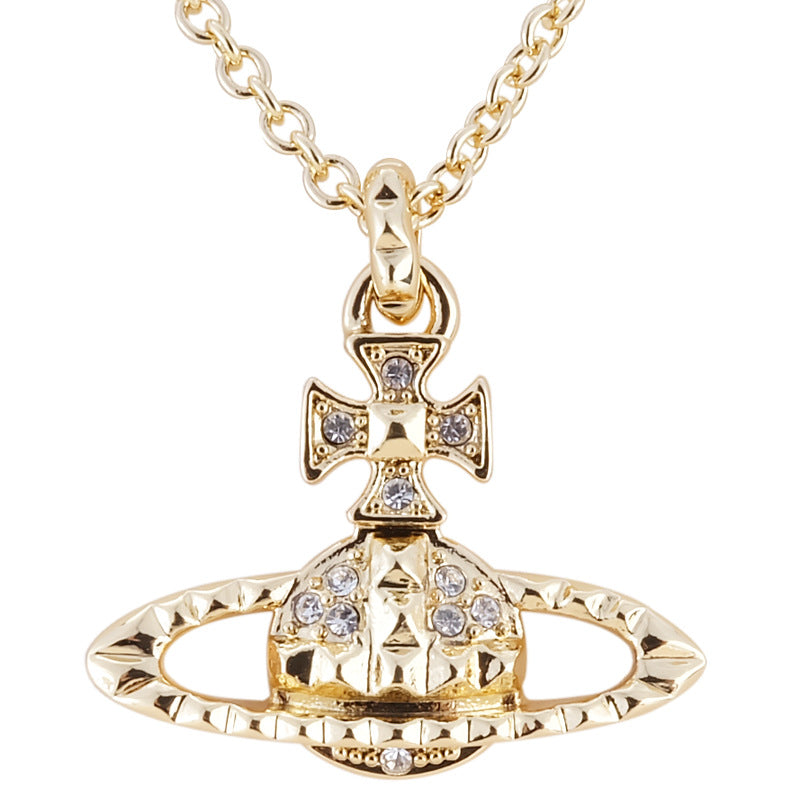 Vivienne Westwood rivet series necklace punk exquisite luxury pendant
