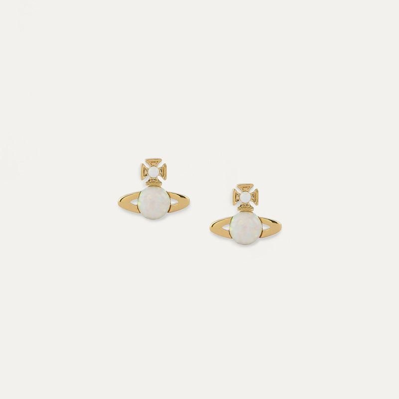 Vivienne Westwood isabelitta opal stone earrings small and exquisite