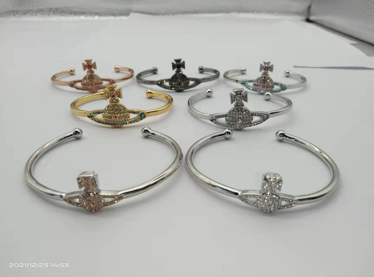 Vivienne Westwood KIKA full diamond bracelet exquisite high-grade accessories