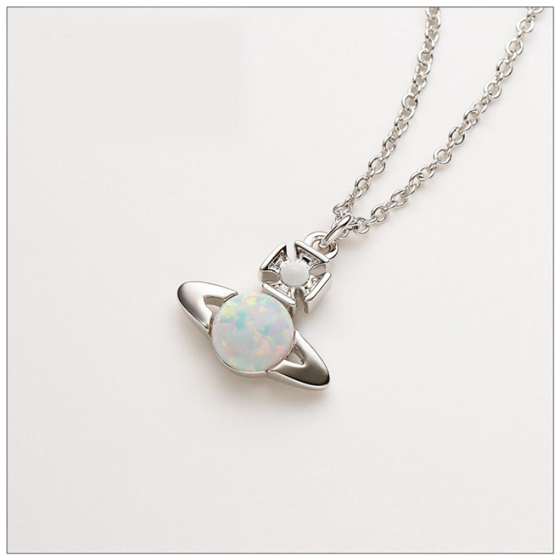 Opal stone necklace spring and summer new little red book recommendation