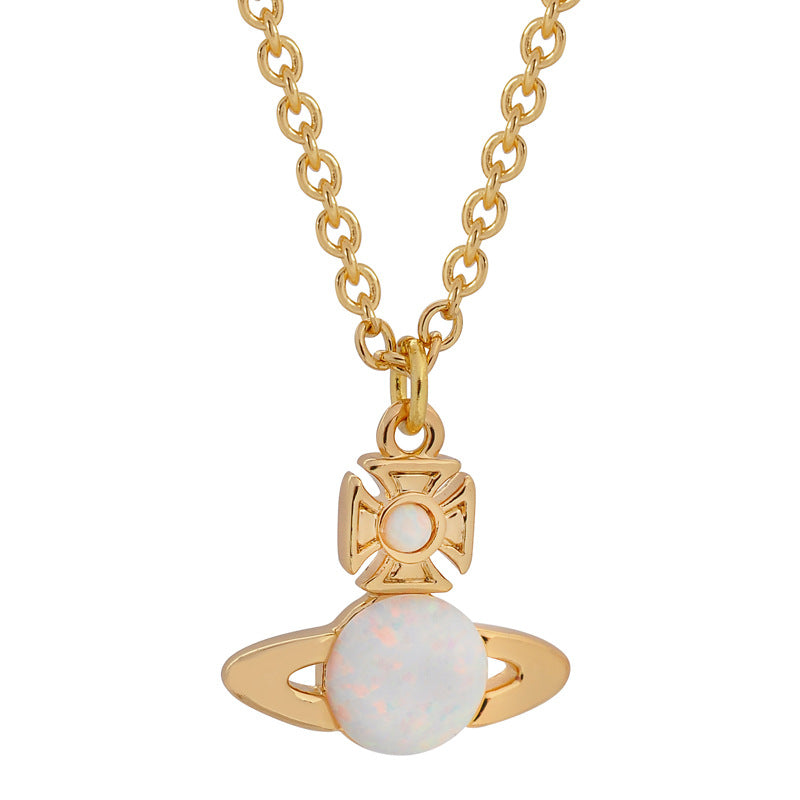 Opal stone necklace spring and summer new little red book recommendation
