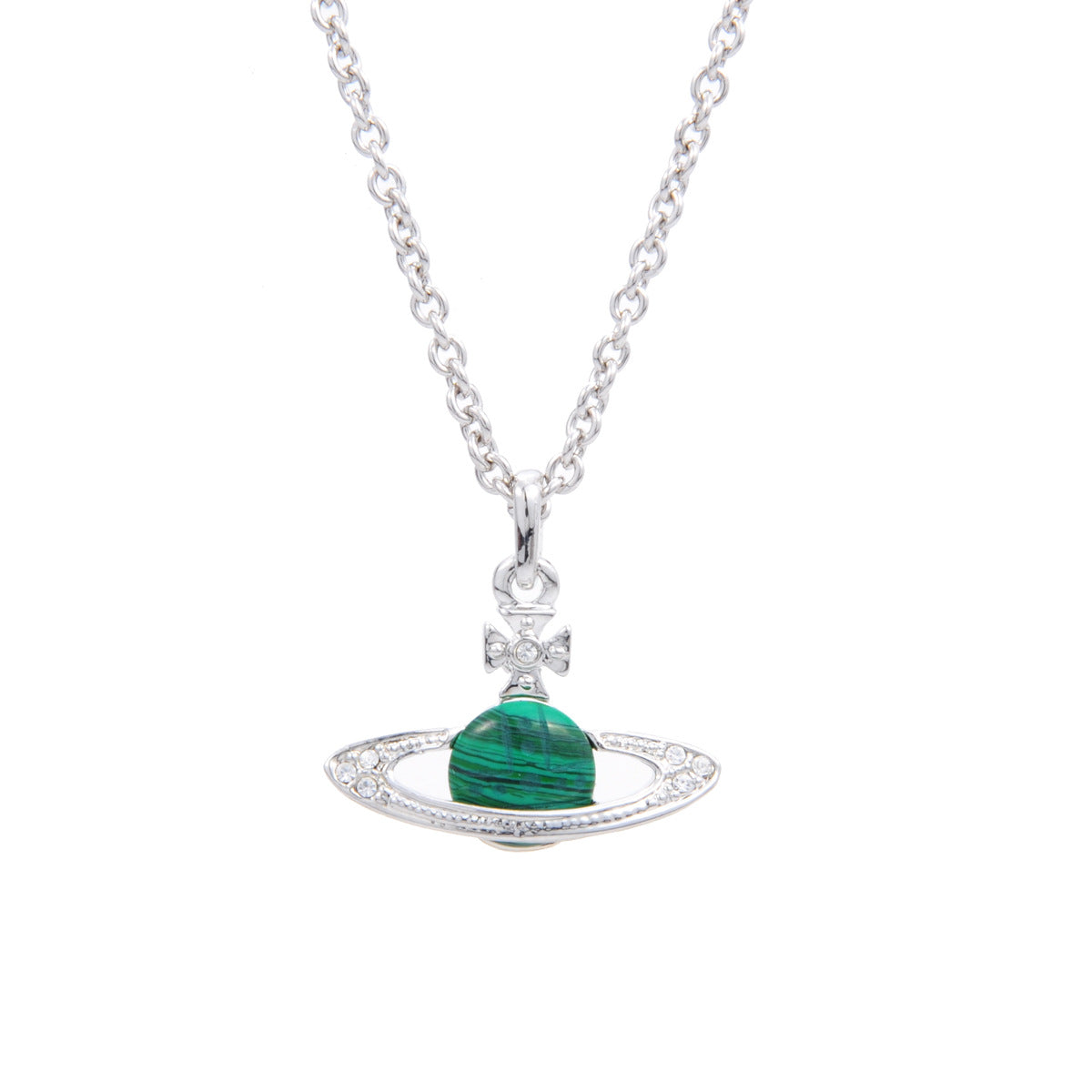 Vivienne Westwood malachite pendant necklace European and American punk