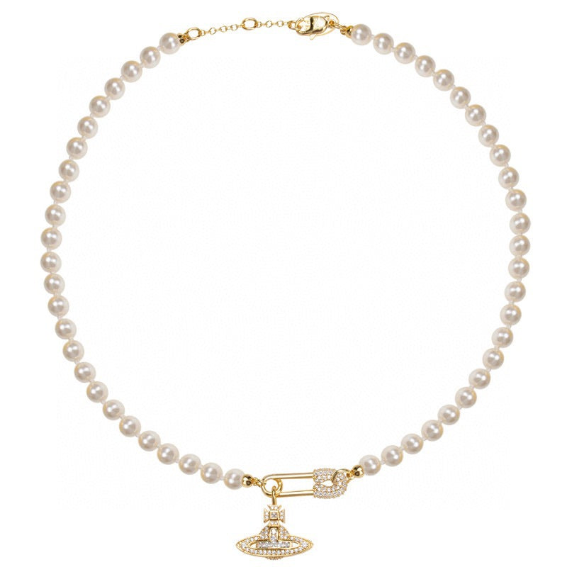 Vivienne Westwood multi-version pin series necklace