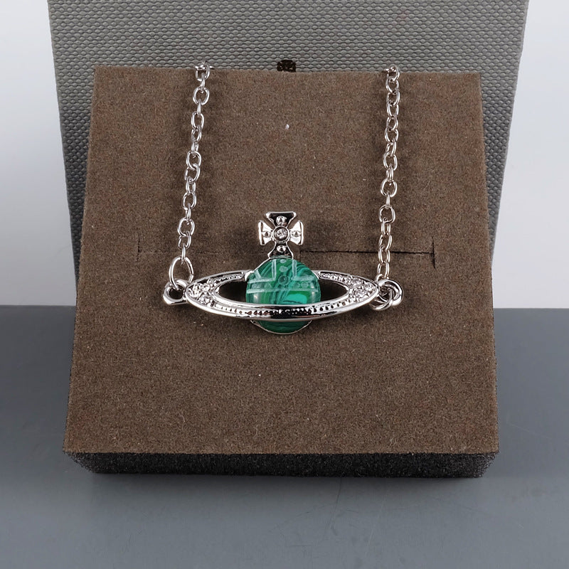 Vivienne Westwood White malachite bracelet Internet celebrity turquoise