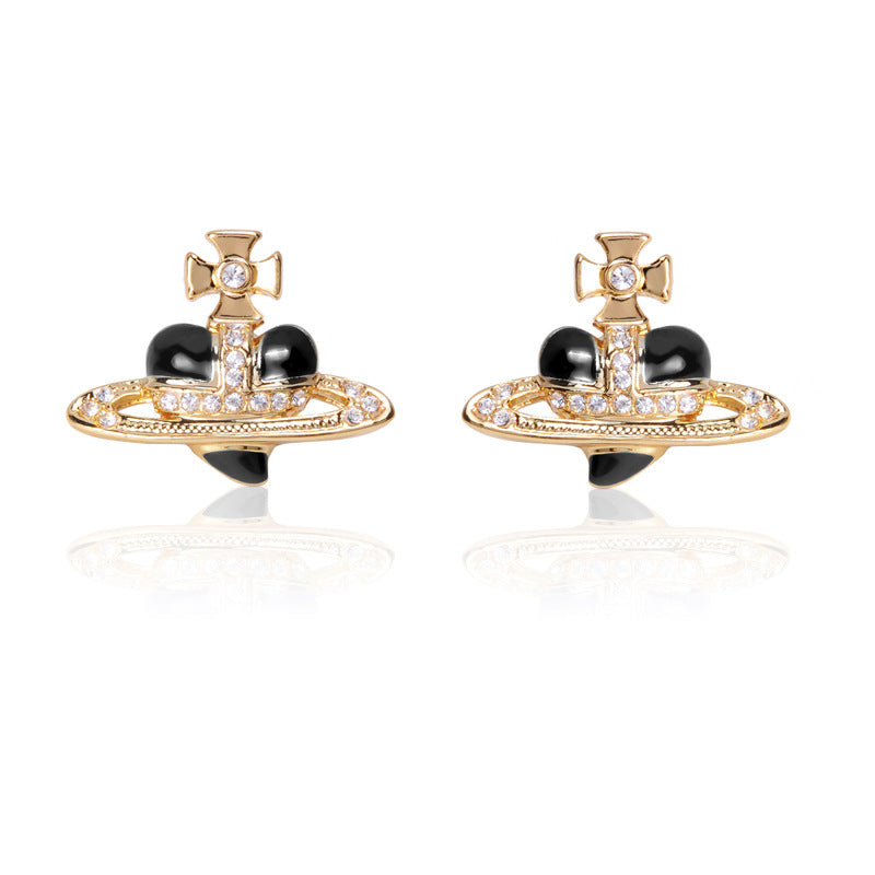 Vivienne Westwood classic love paint stud earrings