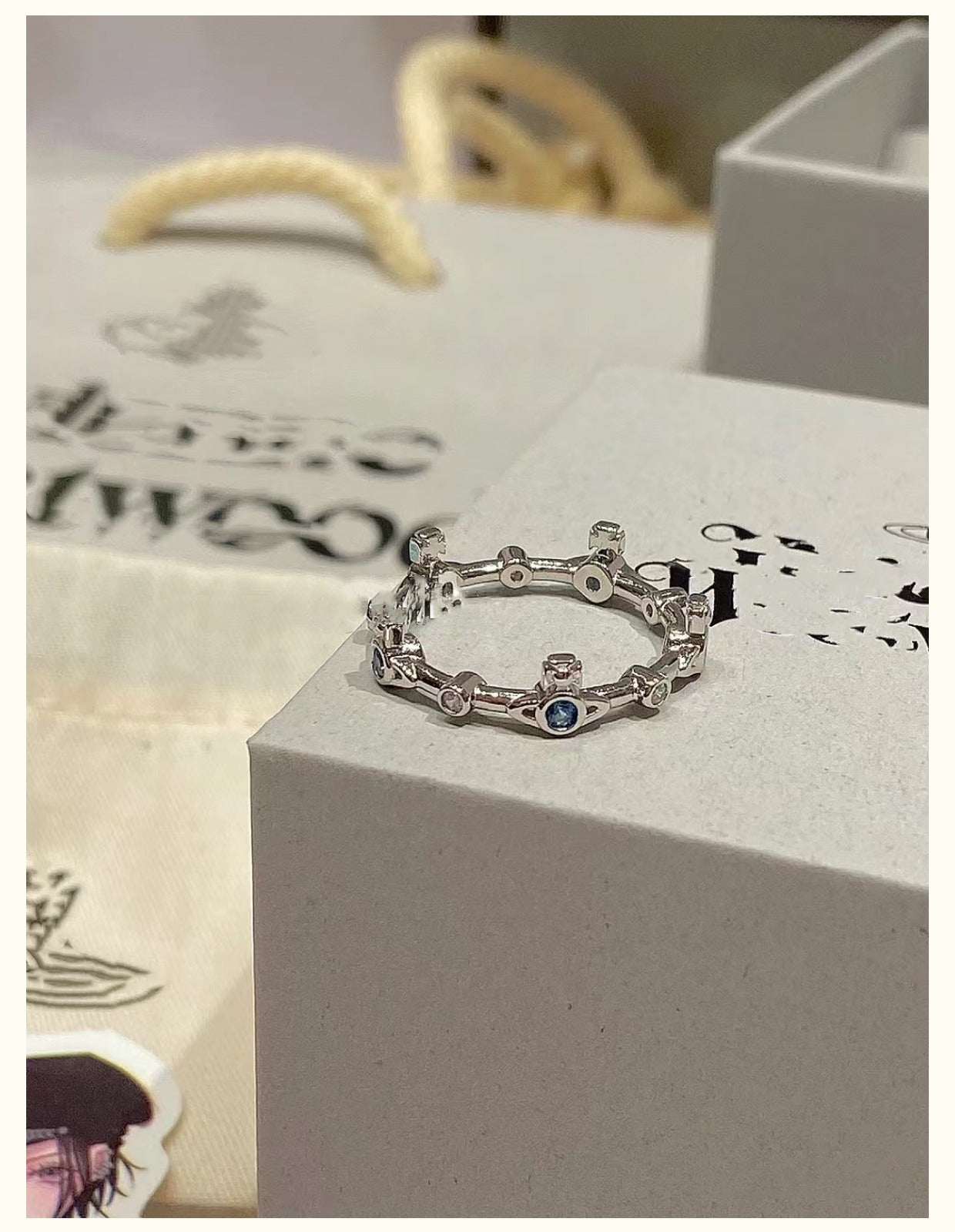 Vivienne Westwood hortense mini single diamond Saturn ring Classic