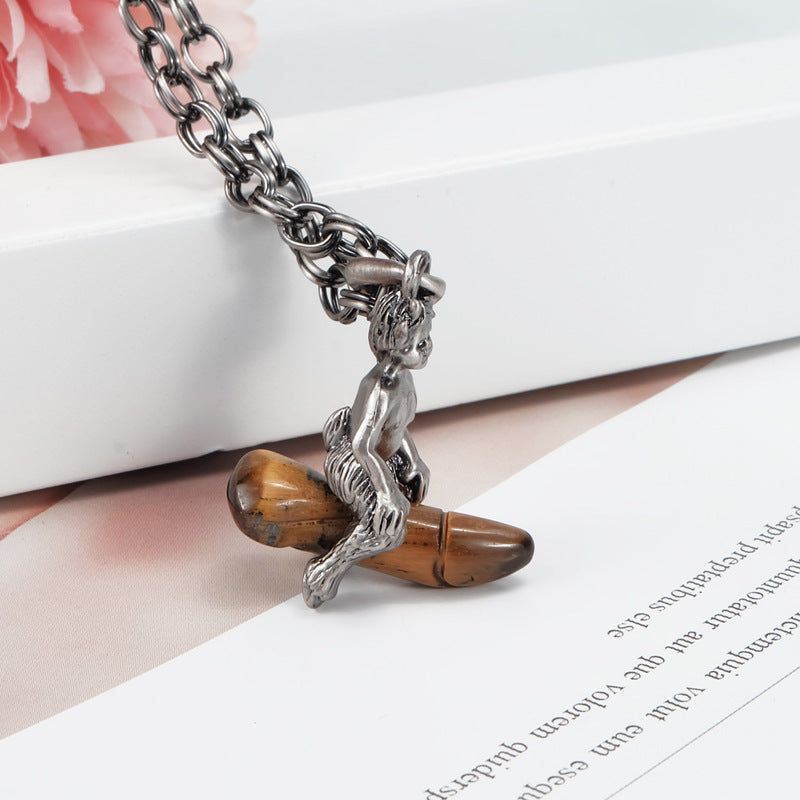 Vivienne Westwood little brother pendant necklace personality vintage club style