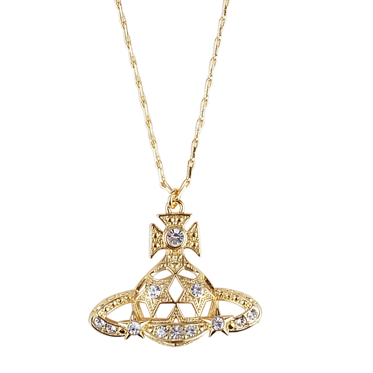 Vivienne Westwood hollow series pendant necklace niche normcore bag