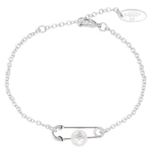 Vivienne Westwood simple pin pearl bracelet temperament star same style European and American punk fashion
