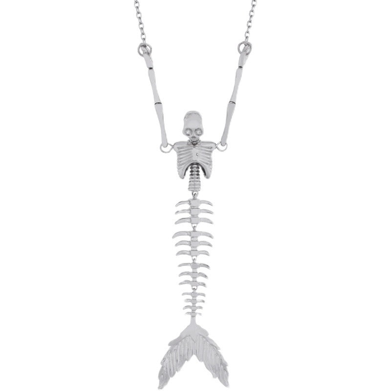 Vivienne Westwood Vintage Mermaid Bone Pendant Necklace