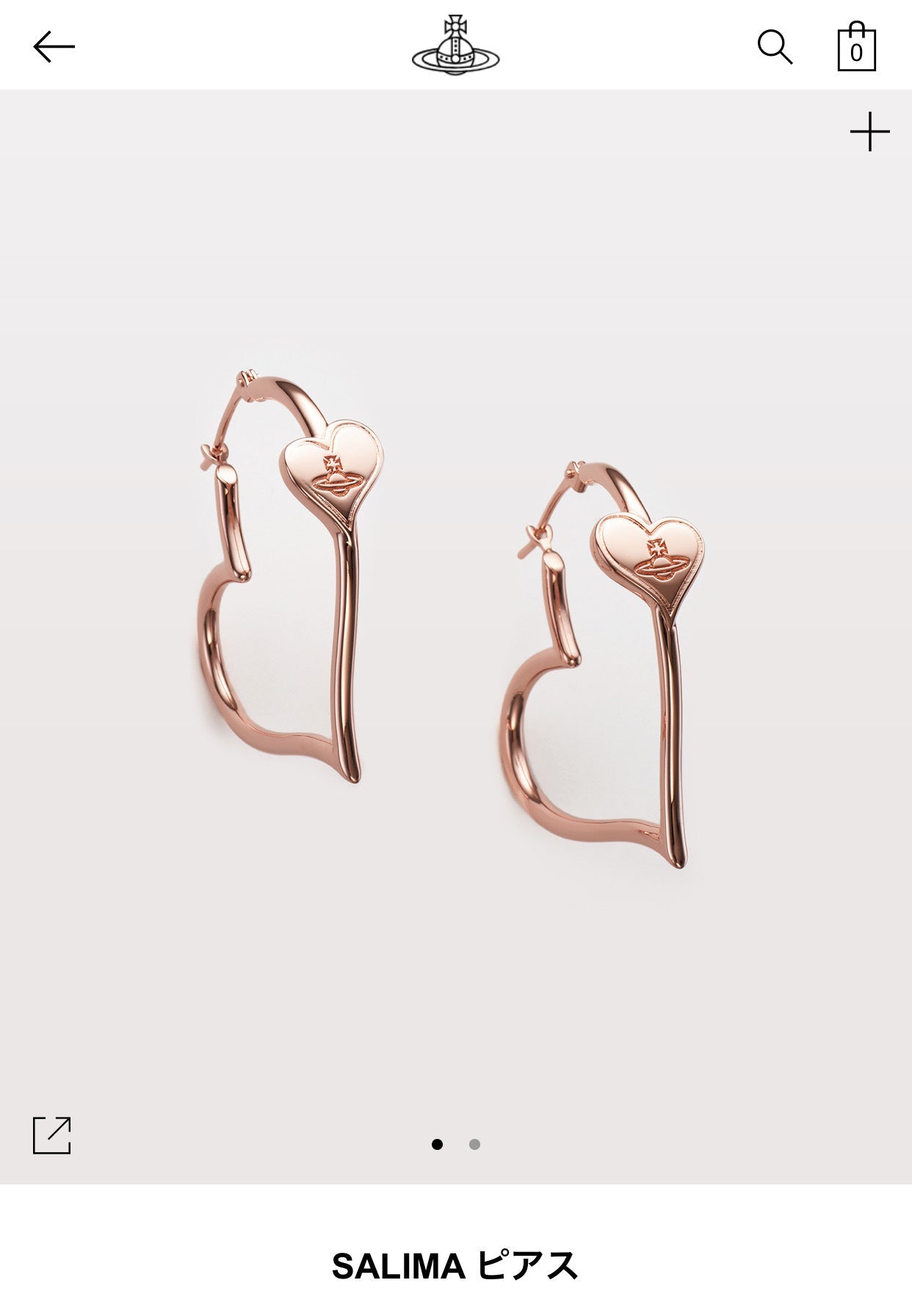 Vivienne Westwood love ear ring Japanese limited ear studs European and American punk