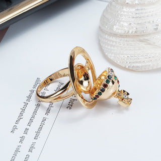 Vivienne Westwood ORB three-dimensional open ring unique punk style