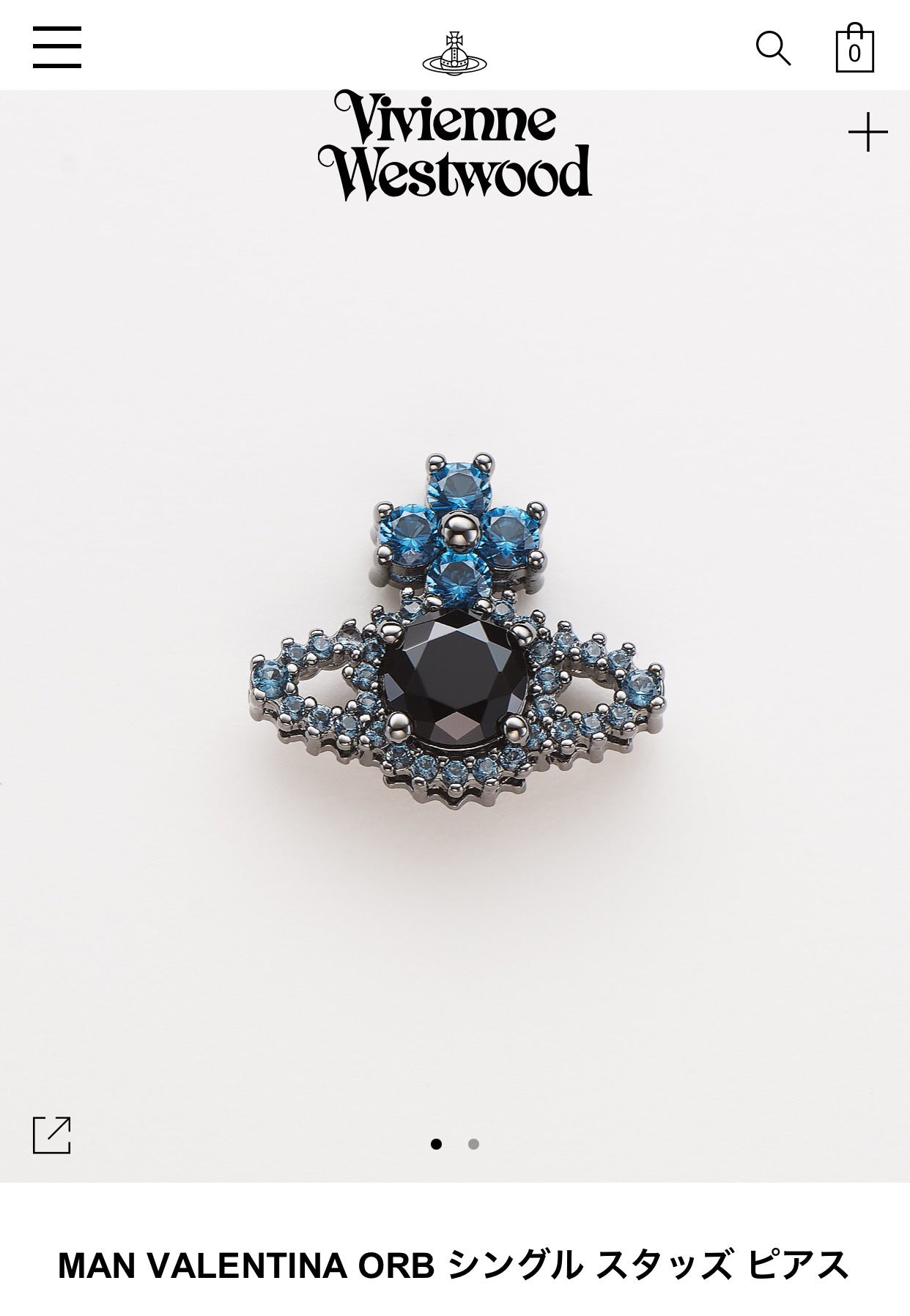 Vivienne Westwood rhinestone studs European and American high-grade light luxury earrings fashion