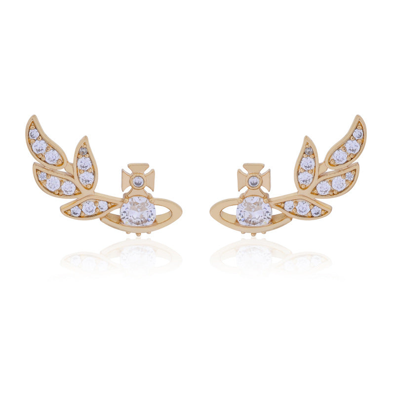 Vivienne Westwood feather wings wheat wings series European and American