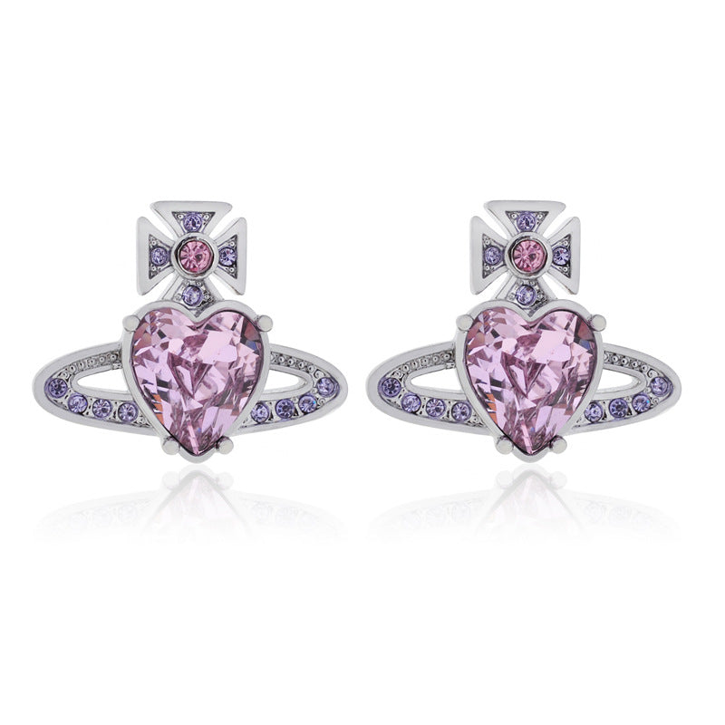 Vivienne Westwood bohemian style loving heart zircon