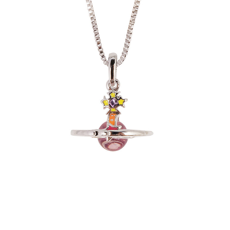 Vivienne Westwood meteor three-dimensional pendant necklace personality European and American friends