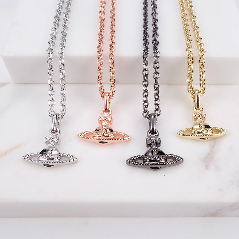 Vivienne Westwood diamond-free frosted pendant necklace