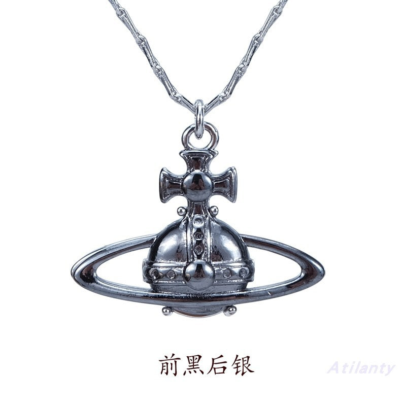 Vivienne Westwood front and rear two-color necklace niche European and American punk