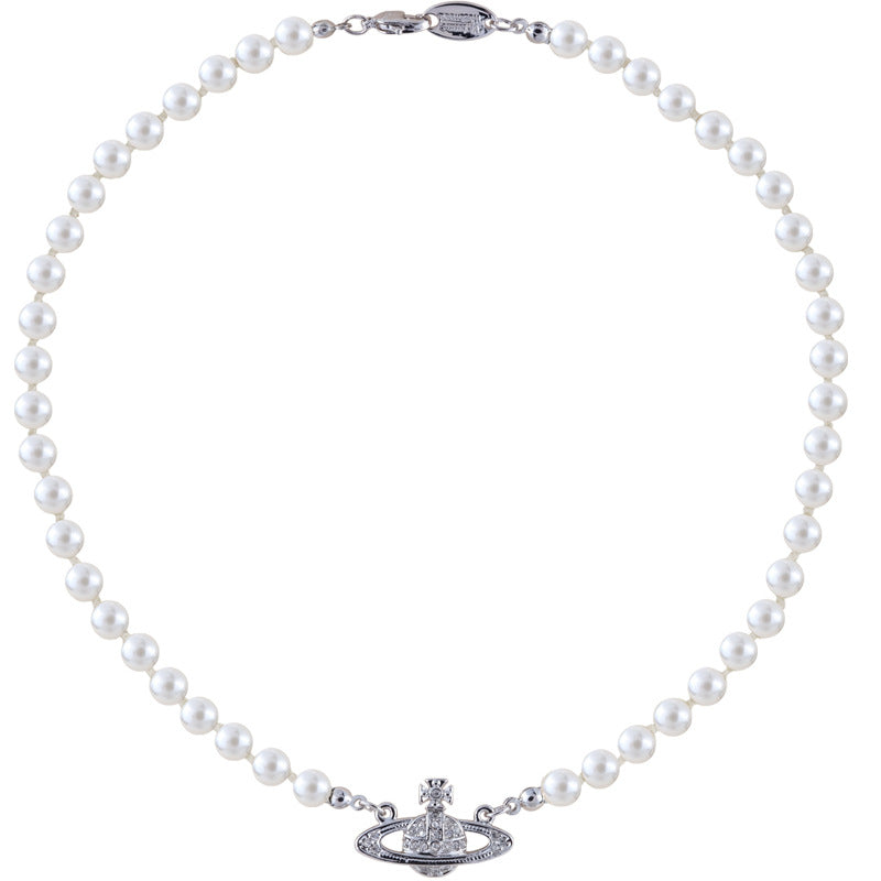 Vivienne Westwood classic single layer orb pearl necklace