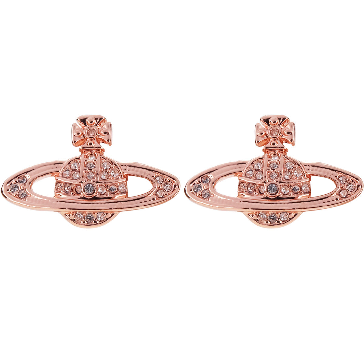 Vivienne Westwood full diamond eardrops Diamond Punk small luxury all-matching
