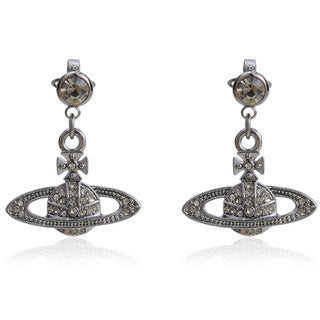 Vivienne Westwood full diamond eardrops Diamond Punk small luxury all-matching