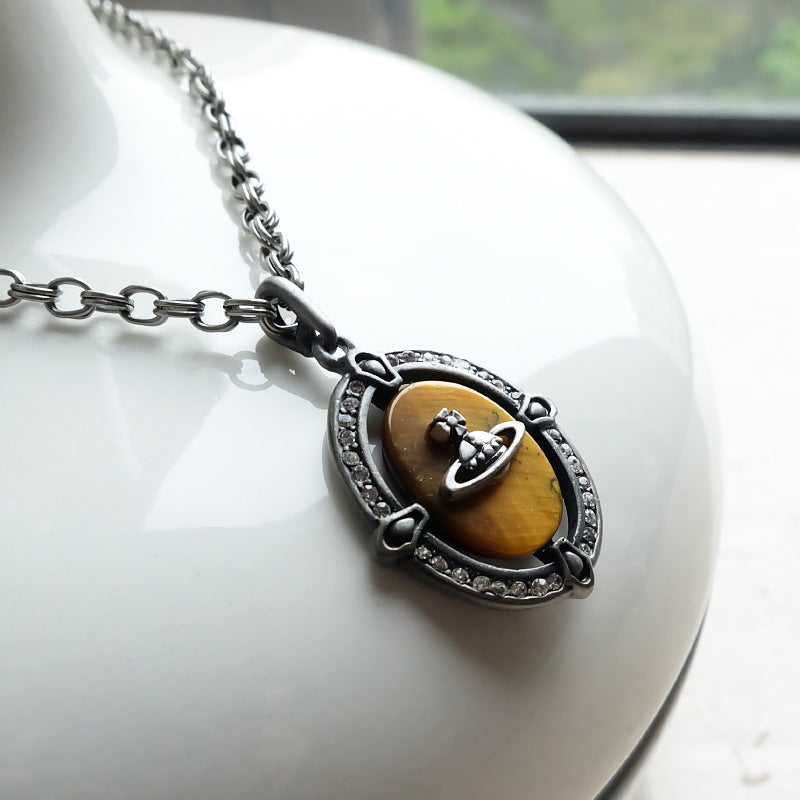 Vivienne Westwood bronze pendant necklace