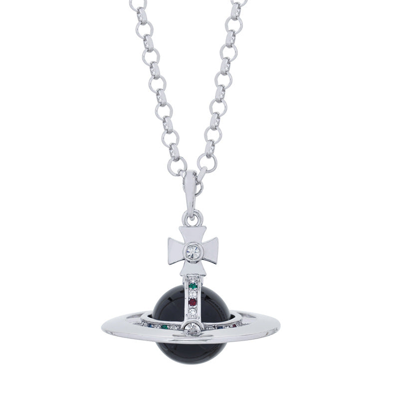 Vivienne Westwood 20MM lettering version micro glass bead pendant necklace