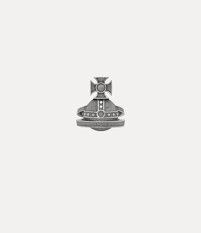 Vivienne Westwood crown diamond-free Saturn ring British classic punk