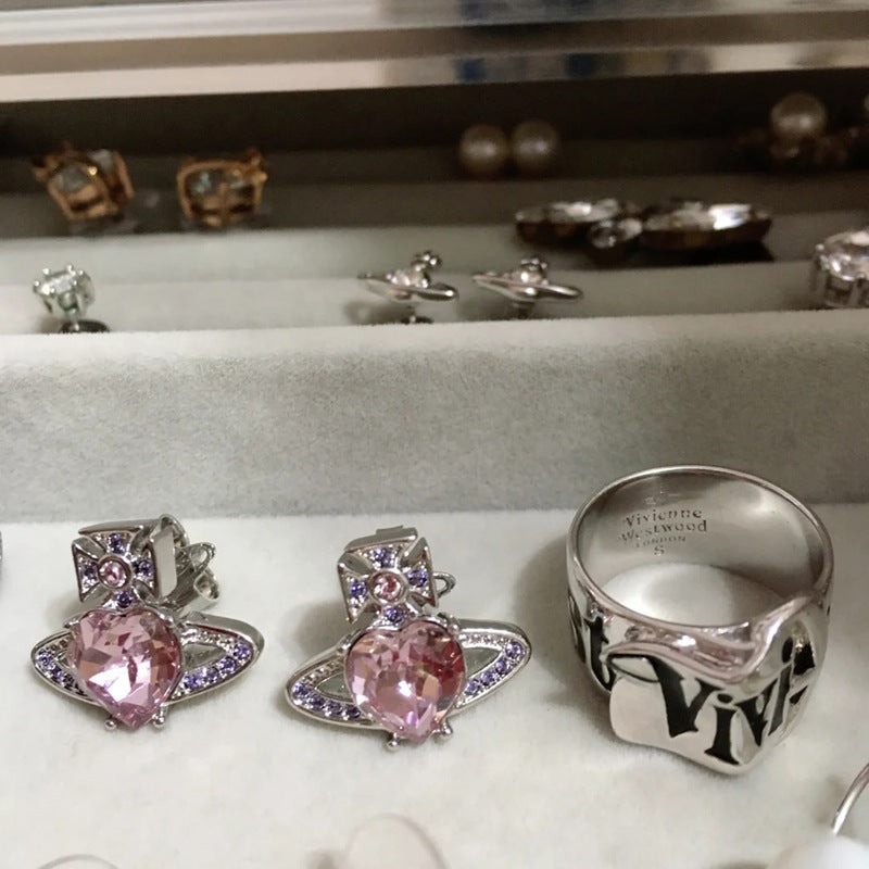 Vivienne Westwood bohemian style loving heart zircon