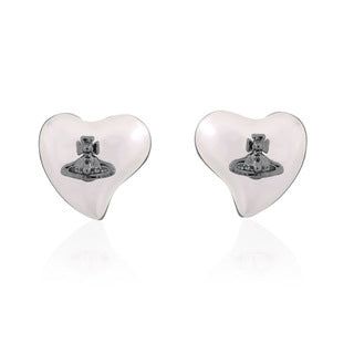 Vivienne Westwood love series epoxy stud earrings luxurious and personalized punk