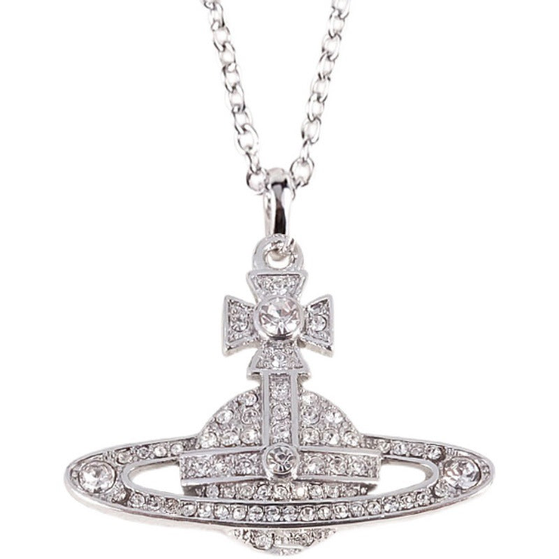 Vivienne Westwood KIKA full diamond pendant necklace luxury premium